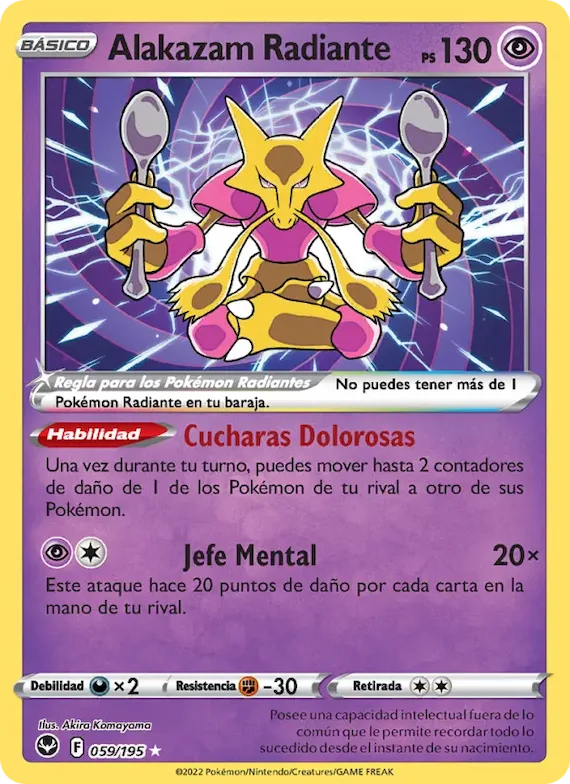 Alakazam Radiante 59 – Tempestad Plateada