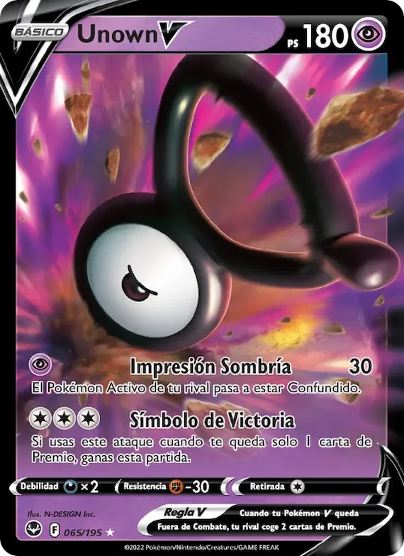 Unown V 65 – Tempestad Plateada