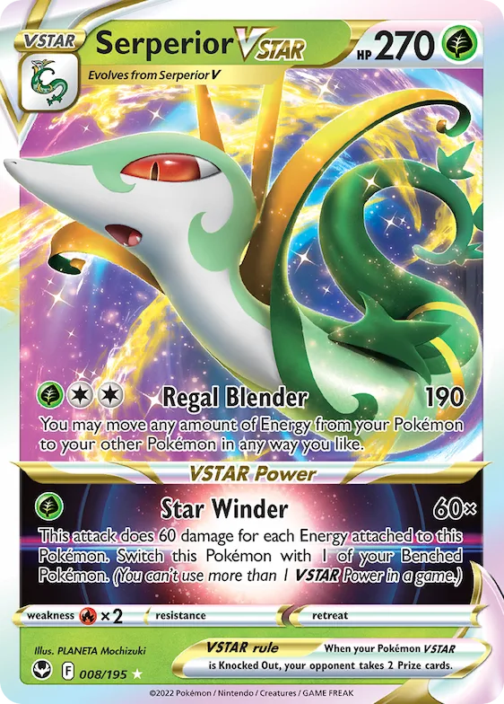 Serperior VSTAR #8 – Silver Tempest