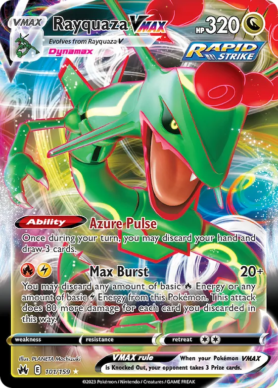 Rayquaza VMAX #101 – Crown Zenith