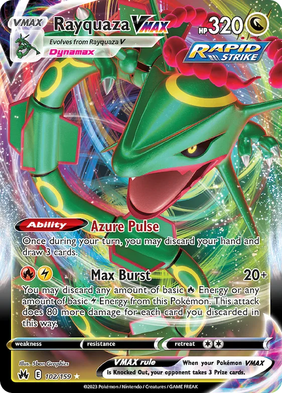Rayquaza VMAX #102 – Crown Zenith