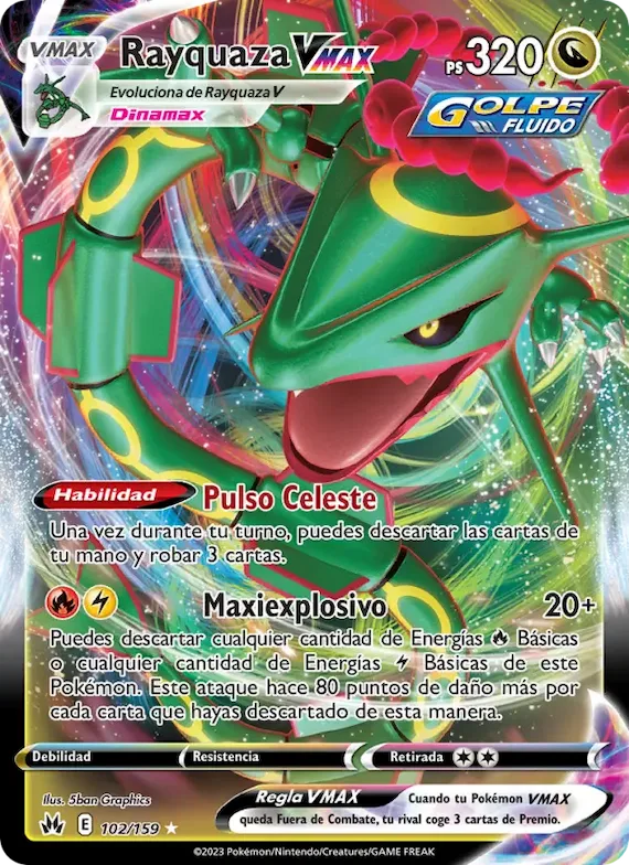 Rayquaza VMAX 102 – Cenit Supremo