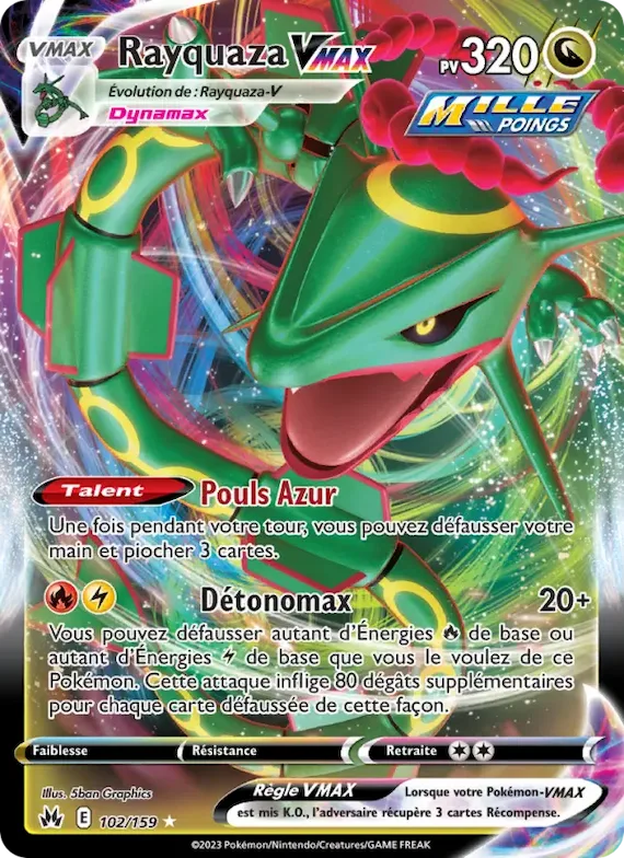 Rayquaza VMAX 102 – Zénith Suprême
