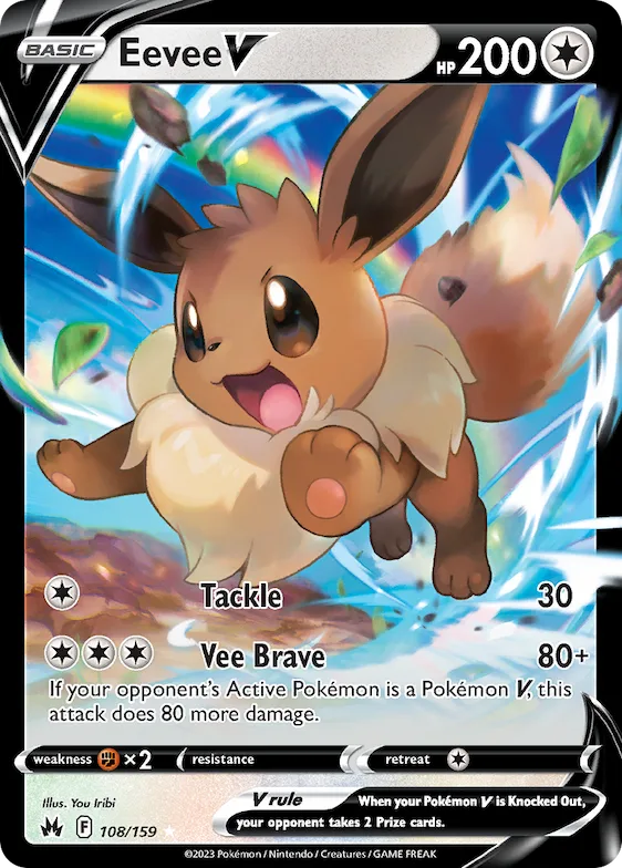 Eevee V #108 – Crown Zenith