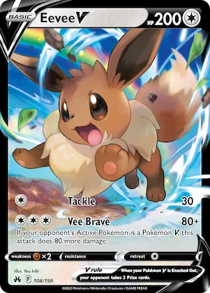 Eevee V #108 – Crown Zenith