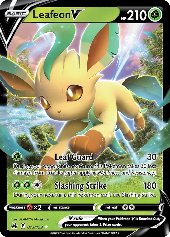 Leafeon V #13 – Crown Zenith