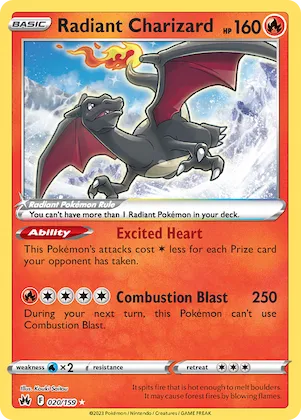 Radiant Charizard #20 – Crown Zenith