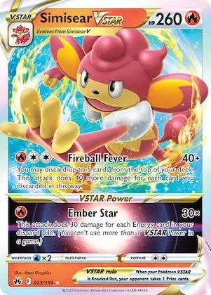Simisear VSTAR #23 – Crown Zenith