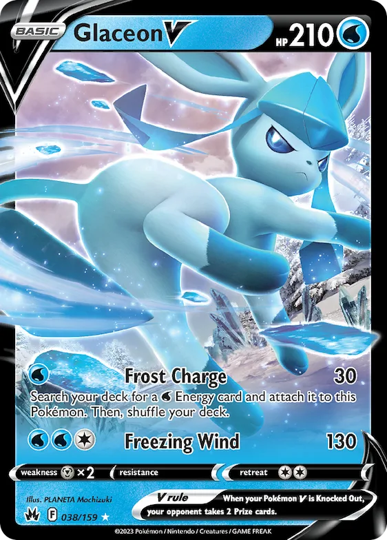 Glaceon V #38 – Crown Zenith