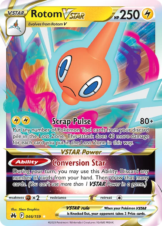 Rotom VSTAR #46 – Crown Zenith