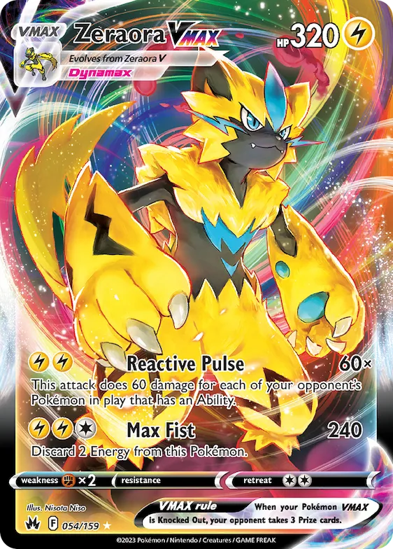 Zeraora VMAX #54 – Crown Zenith