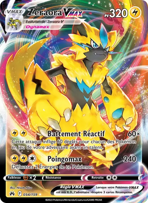 Zeraora VMAX 54 – Zénith Suprême