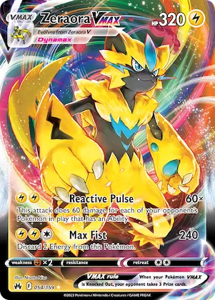 Zeraora VMAX #54 – Crown Zenith