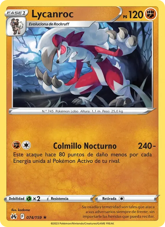 Lycanroc 74 – Cenit Supremo