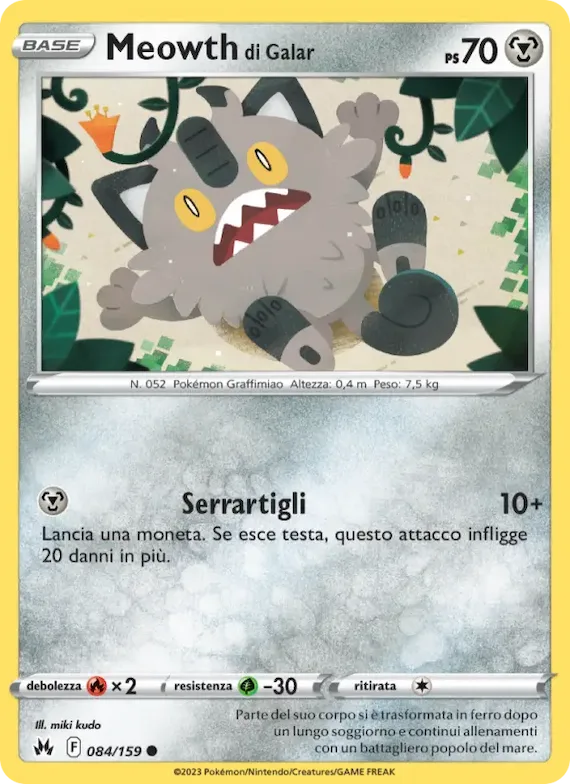 Meowth di Galar 84 – Zenit Regale