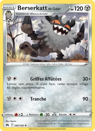 Berserkatt de Galar n° 85 – Zénith Suprême