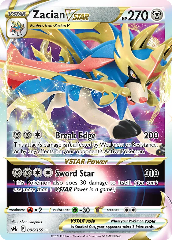 Zacian VSTAR #96 – Crown Zenith