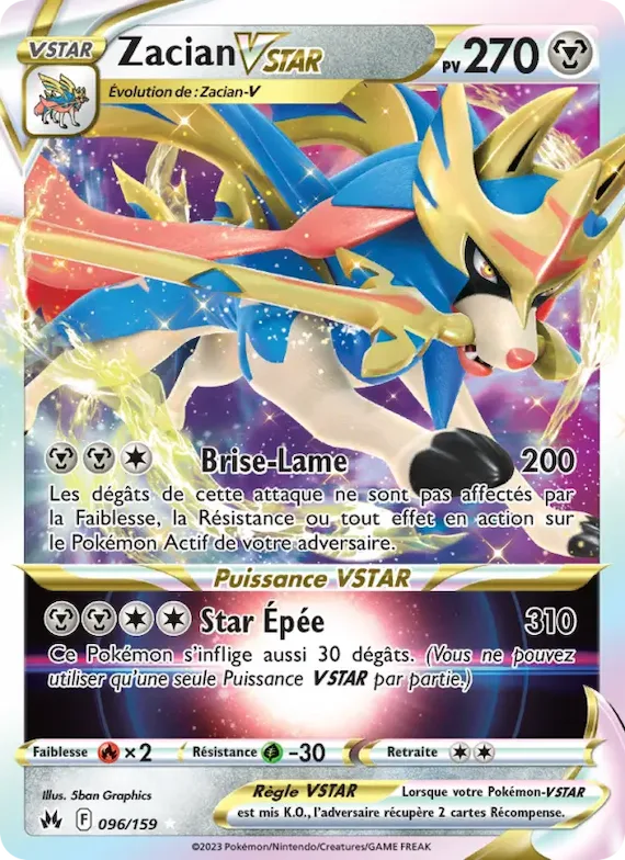 Zacian VSTAR 96 – Zénith Suprême