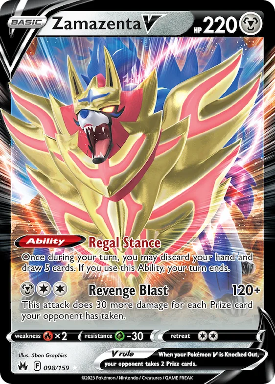 Zamazenta V #98 – Crown Zenith