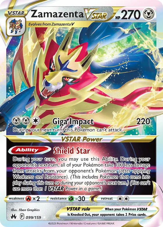 Zamazenta VSTAR #99 – Crown Zenith
