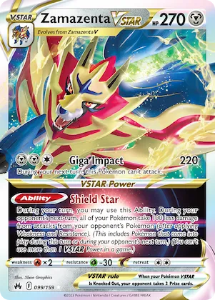 Zamazenta VSTAR #99 – Crown Zenith