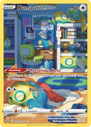 Dunsparce #GG23 – Crown Zenith Galarian Gallery