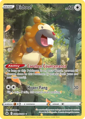 Bidoof #GG29 – Crown Zenith Galarian Gallery