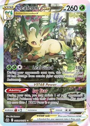Leafeon VSTAR #GG35 – Crown Zenith Galarian Gallery