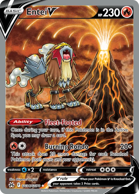 Entei V #GG36 – Crown Zenith Galarian Gallery