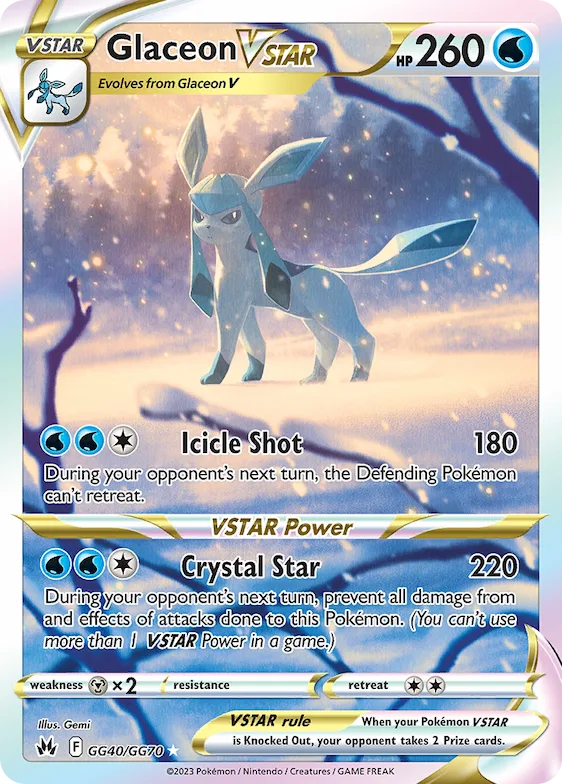 Glaceon VSTAR #GG40 – Crown Zenith Galarian Gallery