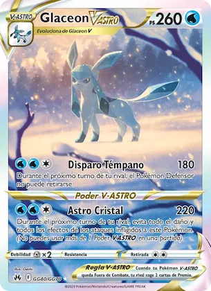 Glaceon V-ASTRO GG40 – Cenit Supremo Galería de Galar