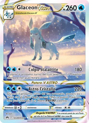 Glaceon V ASTRO GG40 – Zenit Regale Galleria di Galar
