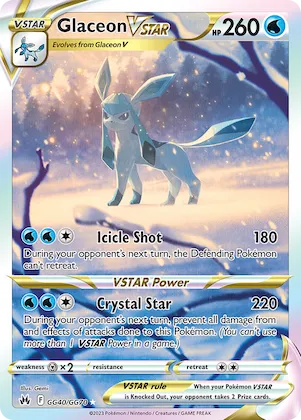 Glaceon VSTAR #GG40 – Crown Zenith Galarian Gallery