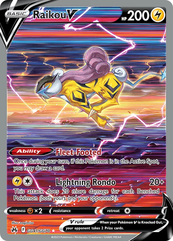 Raikou V #GG41 – Crown Zenith Galarian Gallery