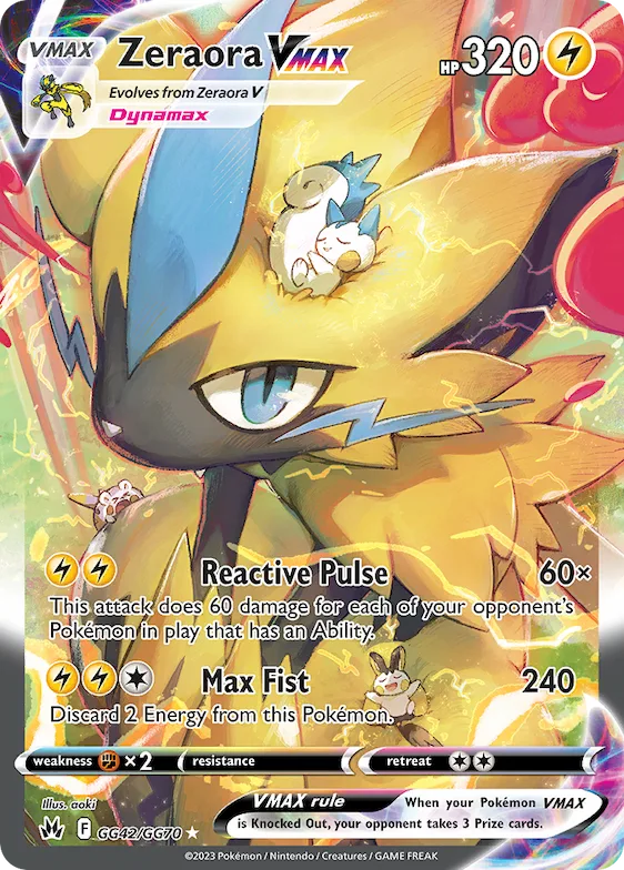 Zeraora VMAX #GG42 – Crown Zenith Galarian Gallery