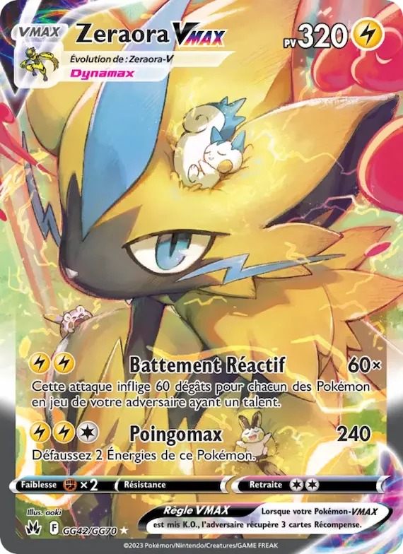 Zeraora VMAX GG42 – Zénith Suprême Galerie Galaroise