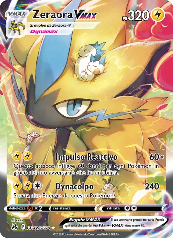Zeraora VMAX GG42 – Zenit Regale Galleria di Galar