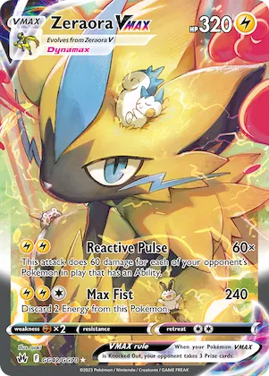 Zeraora VMAX #GG42 – Crown Zenith Galarian Gallery