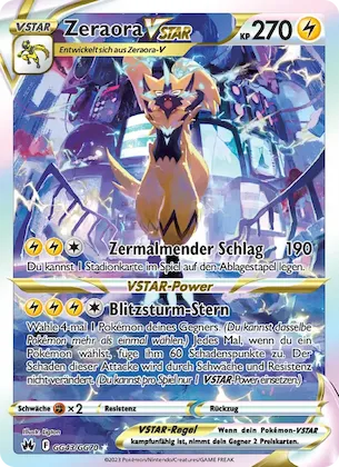 Zeraora VSTAR Nr. GG43 – Zenit der Könige Galar-Galerie