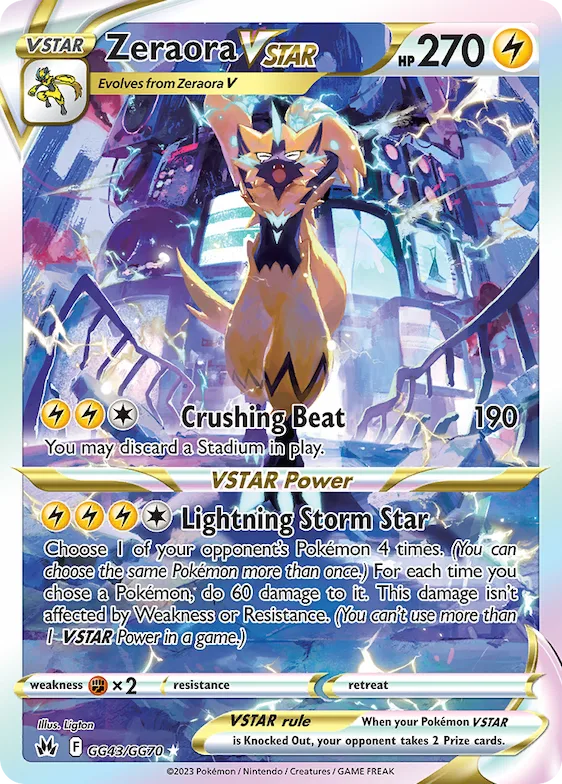 Zeraora VSTAR #GG43 – Crown Zenith Galarian Gallery