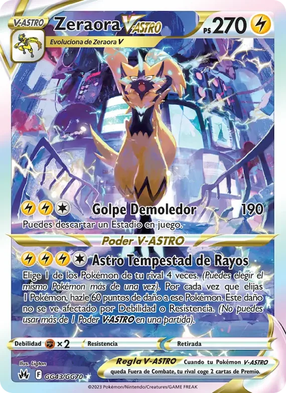 Zeraora V-ASTRO GG43 – Cenit Supremo Galería de Galar
