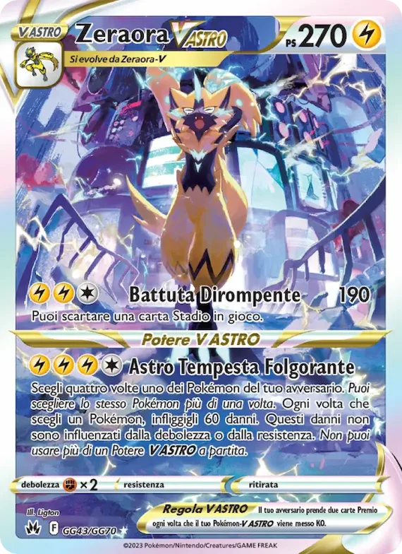 Zeraora V ASTRO GG43 – Zenit Regale Galleria di Galar