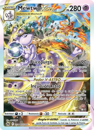 Mewtwo V-ASTRO GG44 – Cenit Supremo Galería de Galar