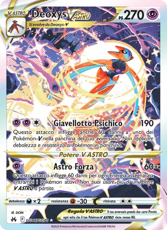 Deoxys V ASTRO GG46 – Zenit Regale Galleria di Galar