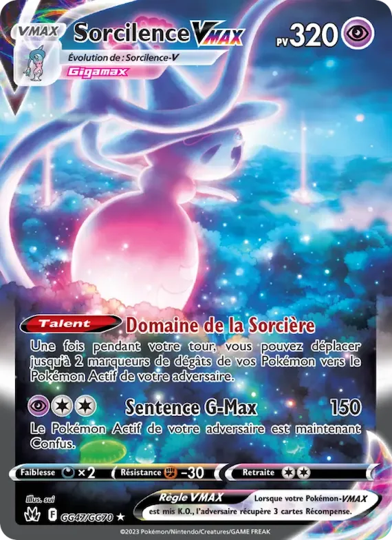 Sorcilence VMAX GG47 – Zénith Suprême Galerie Galaroise