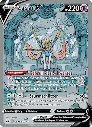 Zacian V Nr. GG48 – Zenit der Könige Galar-Galerie