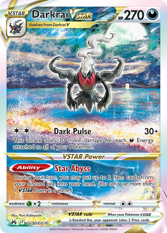Darkrai VSTAR #GG50 – Crown Zenith Galarian Gallery