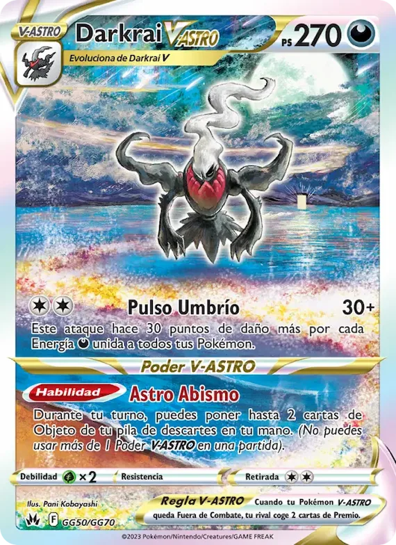 Darkrai V-ASTRO GG50 – Cenit Supremo Galería de Galar