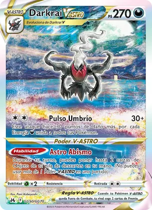 Darkrai V-ASTRO GG50 – Cenit Supremo Galería de Galar