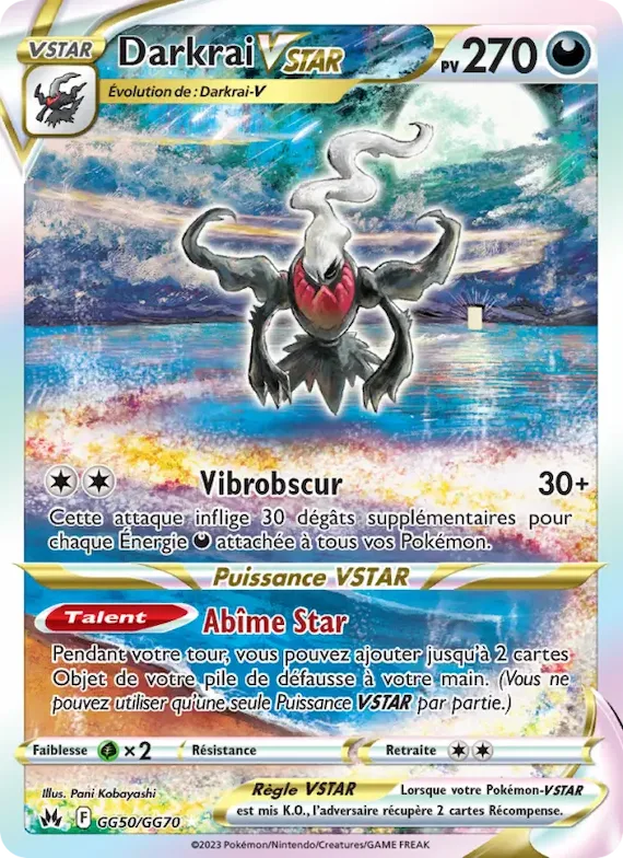 Darkrai VSTAR GG50 – Zénith Suprême Galerie Galaroise